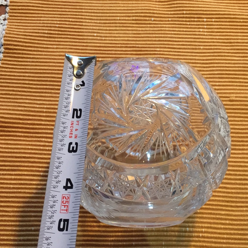 Crystal vase globe - Picture 3 of 4